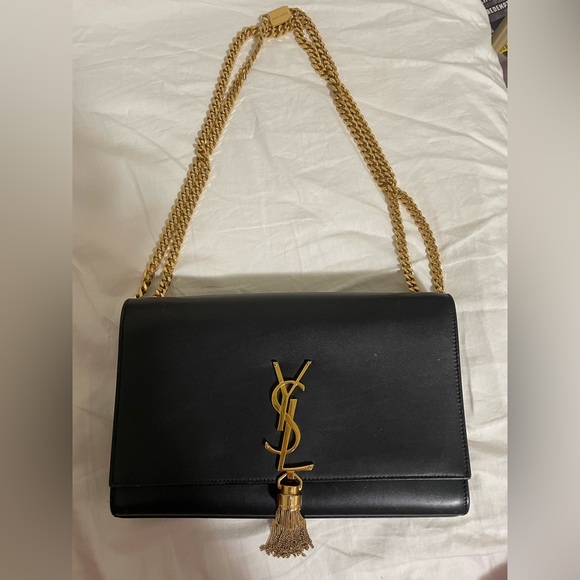 Saint Laurent Handbags - Saint Laurent KATE MEDIUM CHAIN BAG WITH TASSEL IN SMOOTH LEATHER